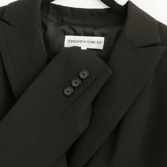 Jones New York Suit Jacket Blazer Black - Picture 3 of 9